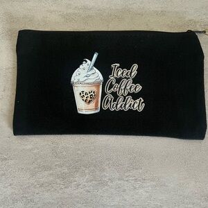 Black Iced Coffee Addict Cosmetic Bag
